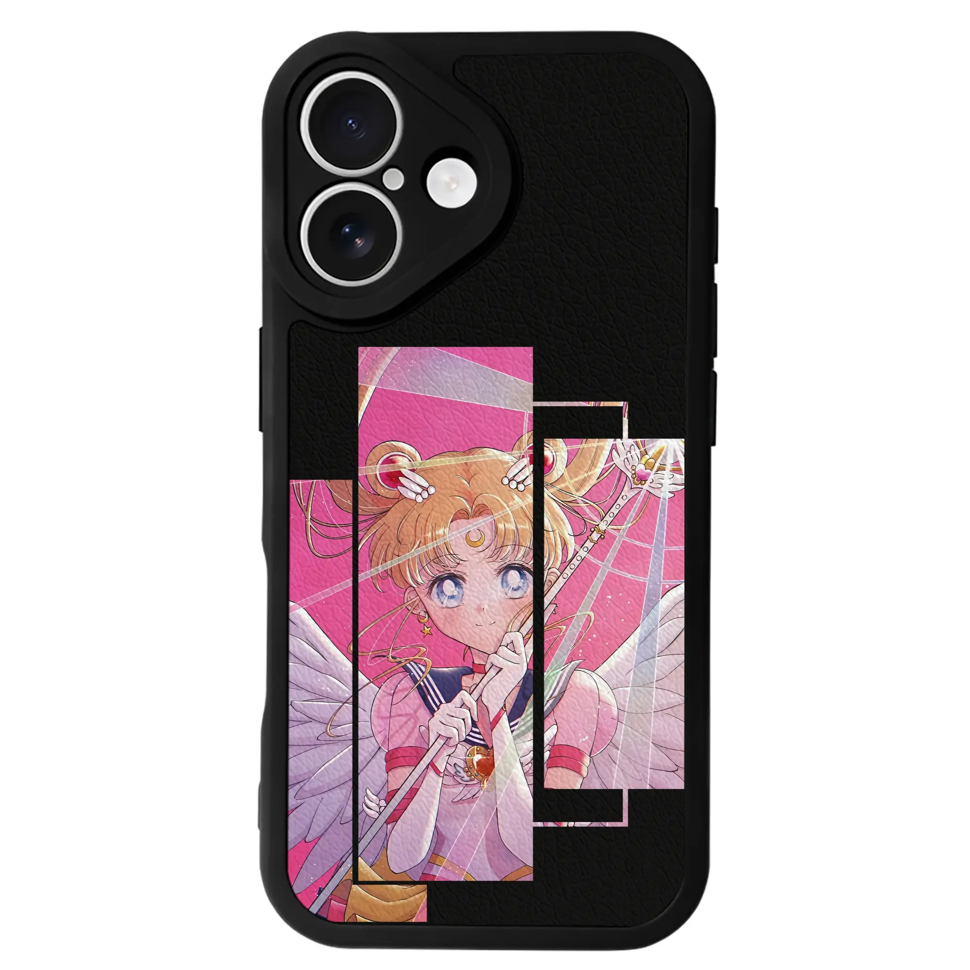 美少女戦士セーラームーン グッズ 月野 うさぎ - IPhone 16シリーズ対応 ・ シリコンスマホケース ・ レザー調 ・ 高精度フィット ・ 耐衝撃 ・ ワイヤレス充電対応 ・ 精密カット